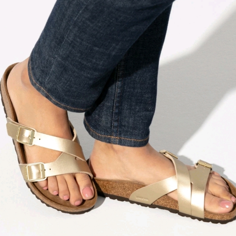 Birkenstock Birko Flor Women's YAO BALANCE Gold - Picture 2 of 10